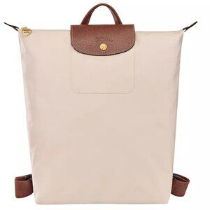 Lomgchamp Le Pliage Backpack White Paper NWT
